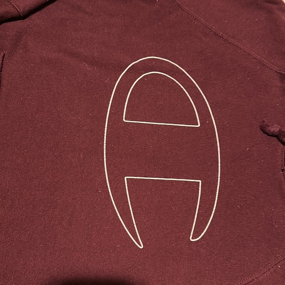 Champion Hooded Sweatshirt • C Logo & Champion on arm 🌻 - Picture 3 of 5